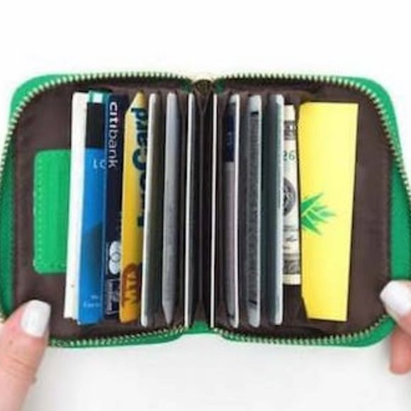 Em John Mini Leather Zip-Around Card Wallet - Picture 2 of 2